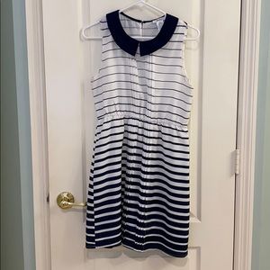 Esley Vintage blue and white dress. Size Medium.